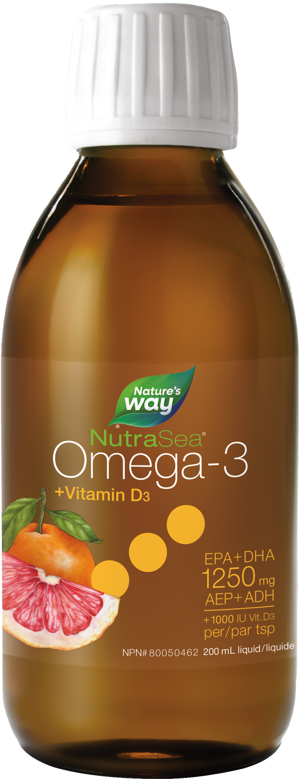 NutraSea+D™ Omega-3, Grapefruit Tangerine / 6.8 fl oz (200 ml)