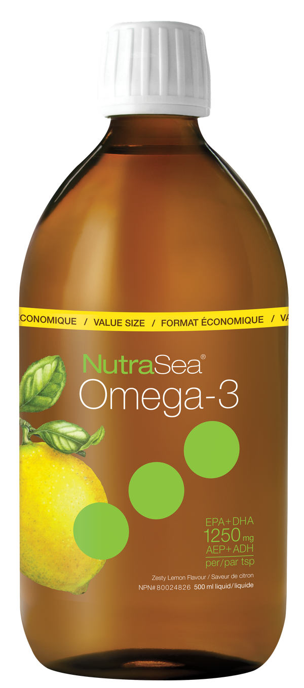 NutraSea® Oméga-3, Citron / 16.9 fl oz (500 ml)