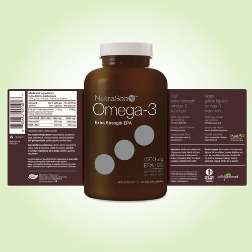 Gels liquides NutraSea® HP Omega-3, citron / 120 gélules
