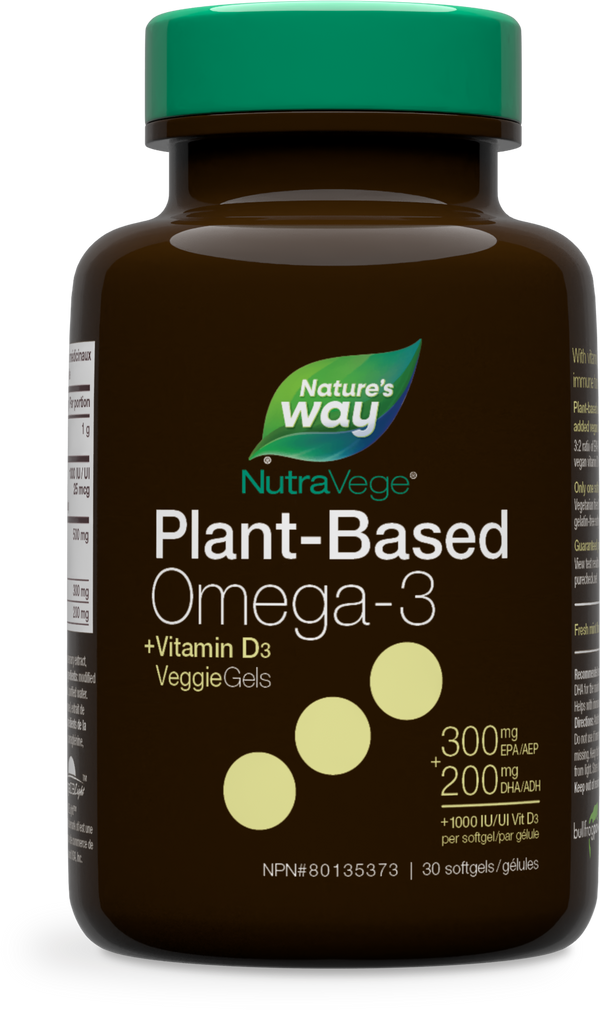 NutraVege+D Omega-3 Plant 30 Liquidgels / 30 softgels