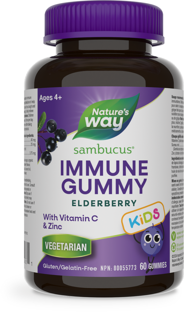 Gélifiés Sambucus Soutien immunitaire pour Enfants / 60 gélifiés