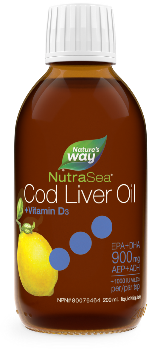 NutraSea® Cod Liver Oil, Lemon / 6.8 fl oz (200 ml)