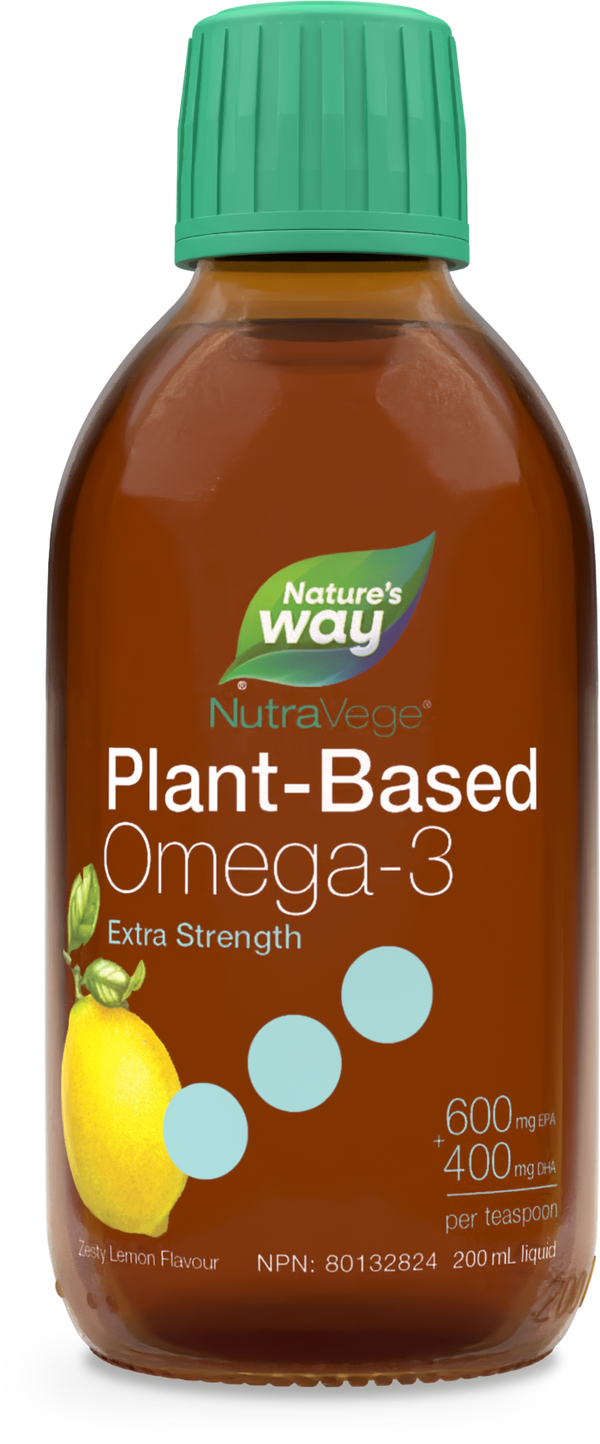 NutraVege™ Omega-3, Plant Based, Extra Strength, Lemon / 6.8 fl oz (200 ml)