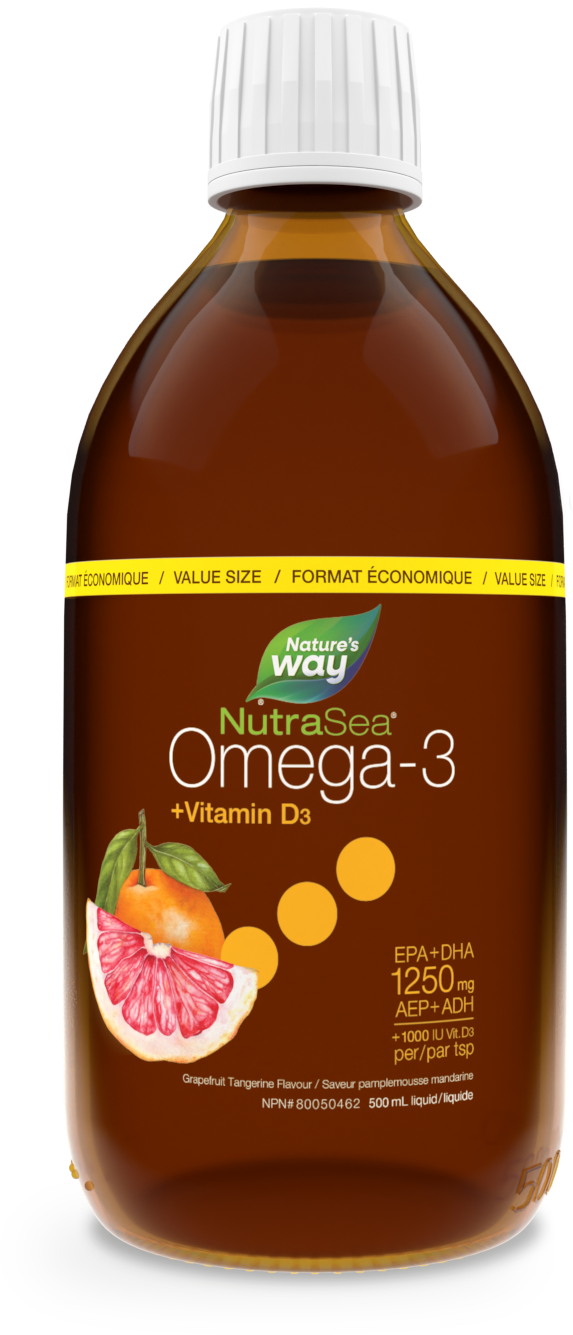 NutraSea+D™ Omega-3, Grapefruit Tangerine / 16.9 fl oz (500 ml)