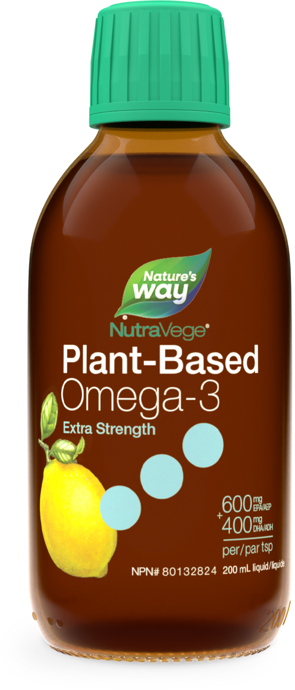 NutraVege™ Omega-3, à base de plantes, extra fort, citron / 6,8 fl oz (200 ml)