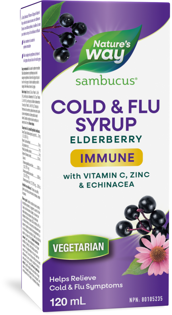 Sambucus Immune Cold and Flu Care, Sirop / 4 fl oz (120 ml)