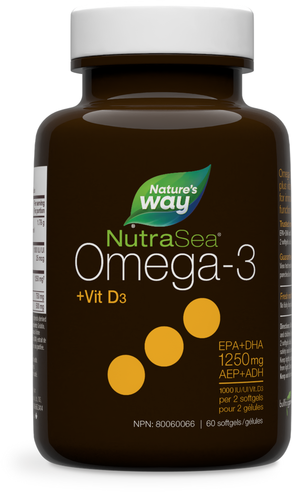 NutraSea+D™ Omega-3 Liquid Gels, Fresh Mint / 60 softgels