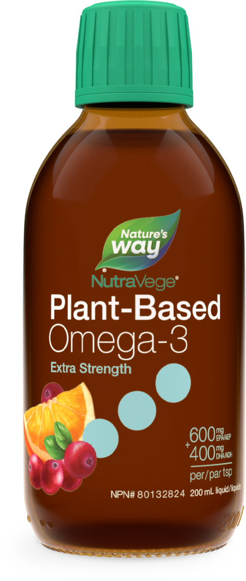 NutraVege Oméga-3 à base de plante, Extra fort, Canneberge Orange / 200 mL (6,8 oz liq.)