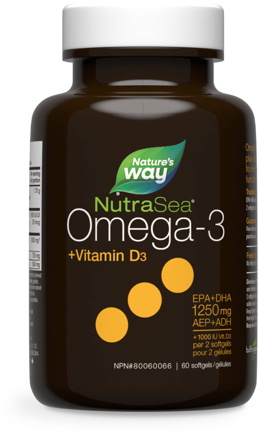 NutraSea+D™ Omega-3 Liquid Gels, Fresh Mint / 60 softgels