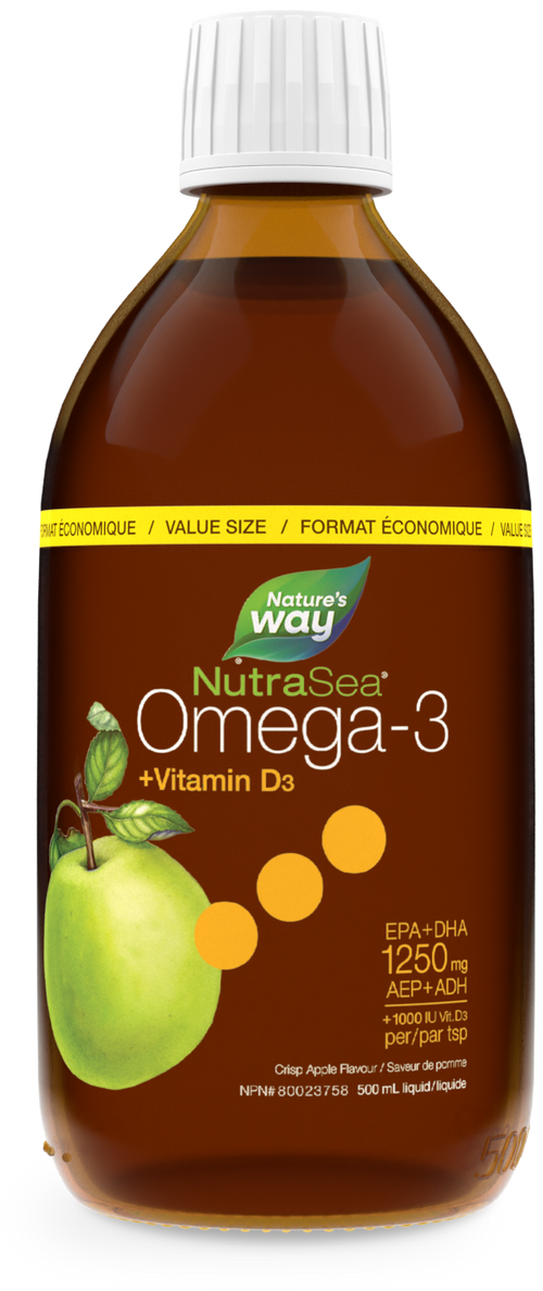 NutraSea+D™ Omega-3, Crisp Apple / 16.9 fl oz (500 ml)