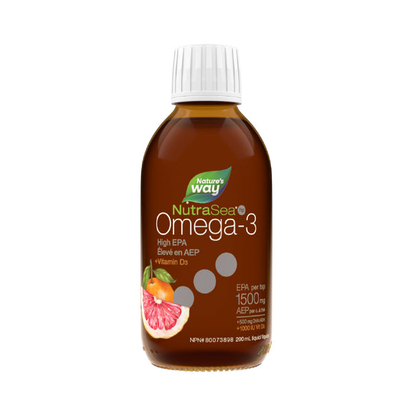 NutraSea® HP™ + D Omega-3, Grapefruit Tangerine / 6.8 fl oz (200 ml)