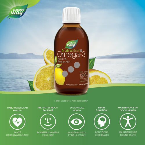 NutraSea® HP™ Omega-3, Lemon / 6.8 fl oz (200 ml)