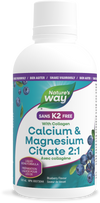 Calcium & Magnesium Citrate 2:1 with Collagen, Blueberry / 16.9 fl oz (500 ml)