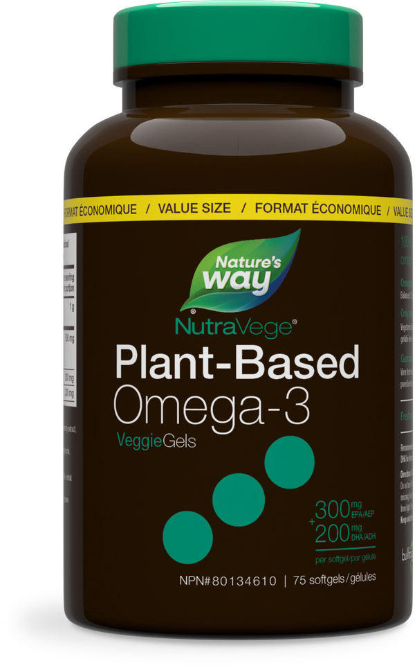 NutraVege Omega-3 Plant 75 Liquidgels / 75 softgels