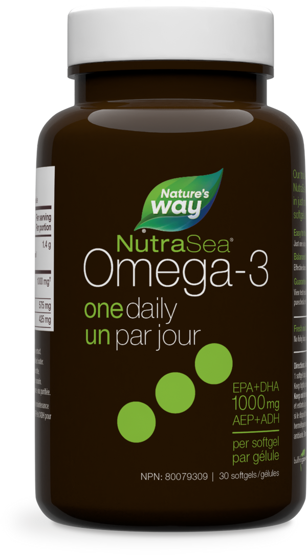 NutraSea® Omega-3 One Gels liquides quotidiens, menthe fraîche / 30 gélules
