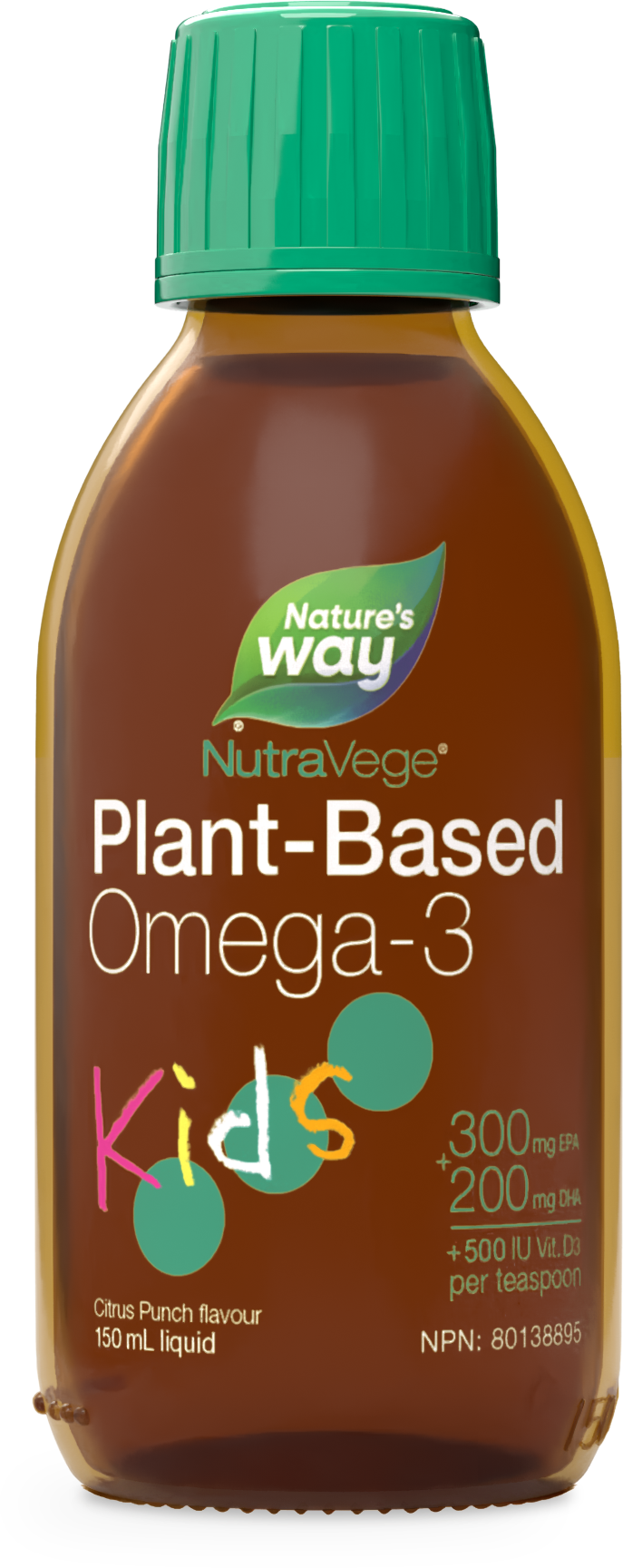 NutraVege Kids Omega-3, Plant-Based, Citrus Punch / 5 oz (150 ml