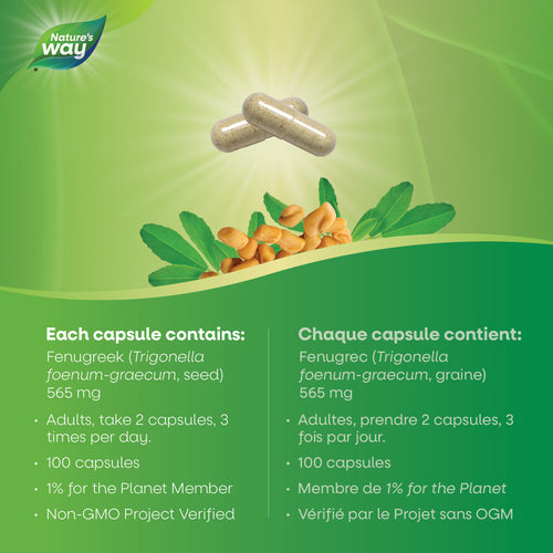 Fenugreek Seed / 100 capsules