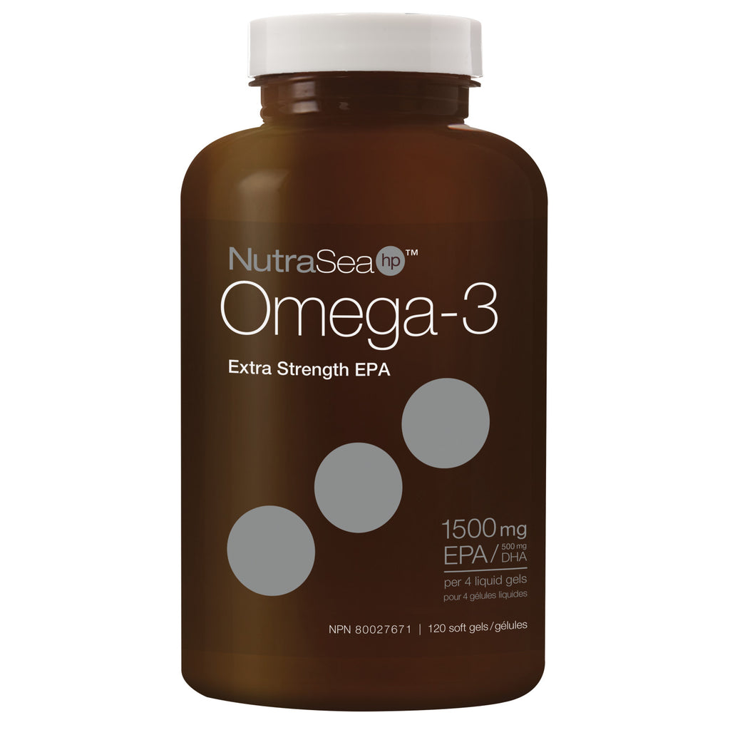 NutraSea HP Omega 3 Liquid Gels Lemon 120 softgels