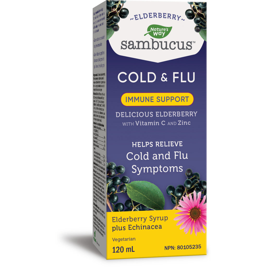 Sambucus Immune Cold and Flu Care, Sirop / 4 fl oz (120 ml) Nature's