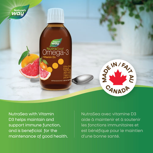 NutraSea+D™ Omega-3, Grapefruit Tangerine / 6.8 fl oz (200 ml)