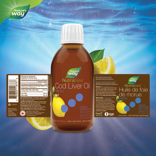 <{%FACT1_11873%}>Nature's Way® | NutraSea® Cod Liver Oil, Lemon
