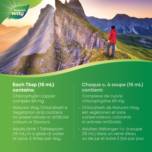 <{%MAIN3_30820%}>Nature's Way® | Chlorofresh™, Chlorophyllin Copper Complex, Liquid, Natural Flavour