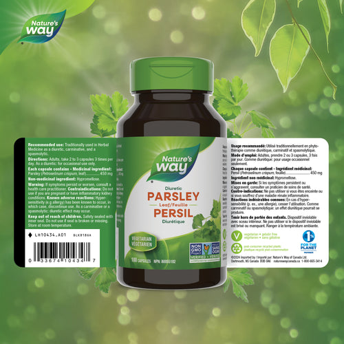 <{%FACT1_10434%}>Nature's Way® | Parsley Leaf - supplement facts