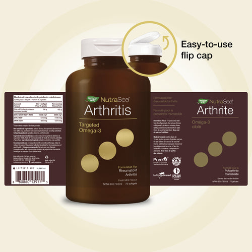 <{%FACT1_13911%}>Nature's Way® | NutraSea Arthritis Targeted Omega-3, Fresh Mint - supplement facts