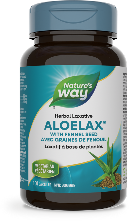 <{%PRIMARY_90004%}>Nature's Way® | Aloelax, with Fennel Seed, 100 capsules