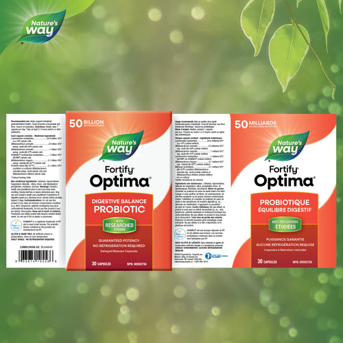 <{%FACT1_10556%}>Nature's Way® | Fortify Optima Digestive Balance Probiotic - supplement facts