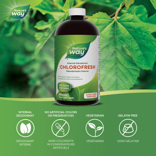 <{%MAIN1_30820%}>Nature's Way® | Chlorofresh™, Chlorophyllin Copper Complex, Liquid, Natural Flavour