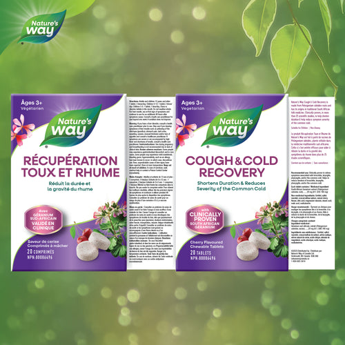 <{%FACT1_14760%}>Nature's Way® | Nature's Way Cough & Cold Recovery Chewable Tablets - supplement facts