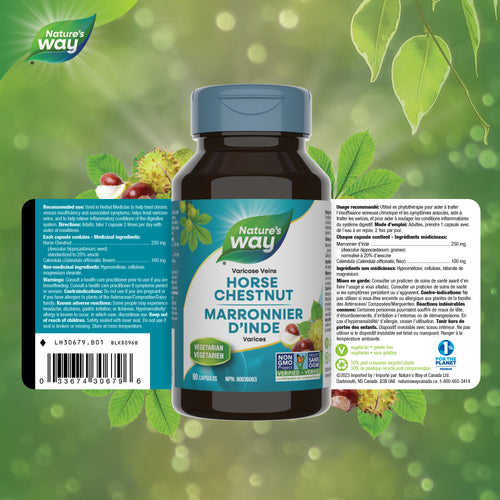 <{%FACT1_30679%}>Nature's Way® | Horse Chestnut - supplement facts