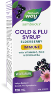 <{%PRIMARY_10691%}>Nature's Way® | Sambucus Immune Cold and Flu Care, Syrup, 4 fl oz (120 ml), Berry