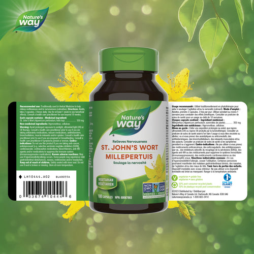 <{%FACT1_10444%}>Nature's Way® | St. John's Wort - supplement facts