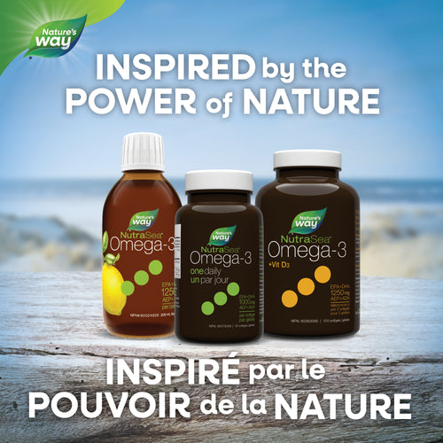 <{%MAIN4_11225%}>Nature's Way® | NutraSea® Omega-3 One Daily Liquid Gels, Fresh Mint