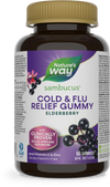 <{%PRIMARY_14161%}>Nature's Way® | Sambucus Relief Adult Gummy 60 ct, 60 ct gummies, Raspberry