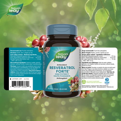 <{%FACT1_10369%}>Nature's Way® | Resveratrol-forte - supplement facts