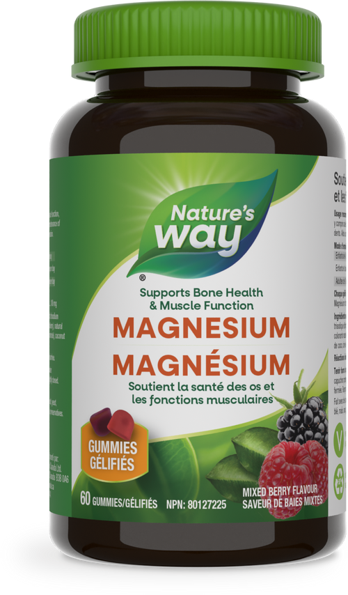 <{%PRIMARY_14715%}>Nature's Way® | Magnesium Gummies, 60 gummies, Mixed Berry