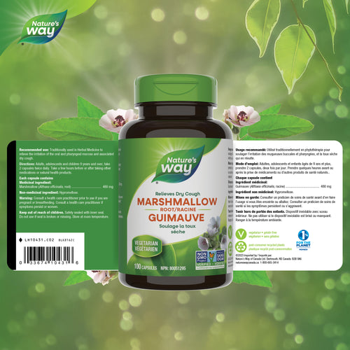 <{%FACT1_10431%}>Nature's Way® | Marshmallow Root - supplement facts