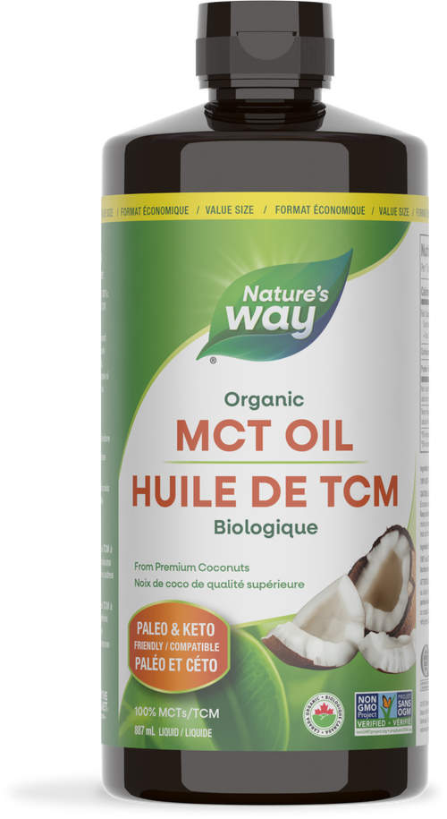 <{%PRIMARY_15739%}>Nature's Way® | 100% Organic MCT Oil 887 ml (30 fl oz)