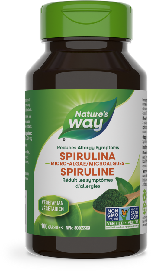 <{%PRIMARY_10443%}>Nature's Way® | Spirulina, Micro-algae, 100 capsules