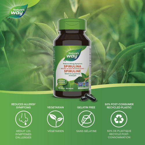 <{%MAIN1_10443%}>Nature's Way® | Spirulina, Micro-algae