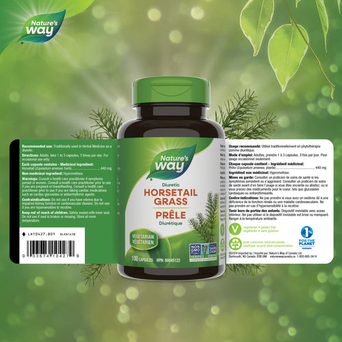 <{%FACT1_10427%}>Nature's Way® | Horsetail Grass - supplement facts