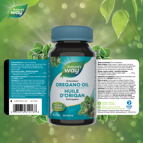 <{%FACT1_31016%}>Nature's Way® | Oregano Oil - supplement facts
