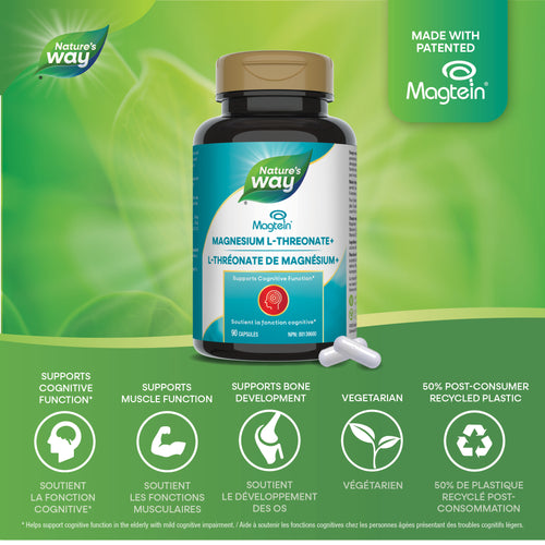 <{%MAIN1_15213%}>Nature's Way® | Magtein® Magnesium L-Threonate Plus