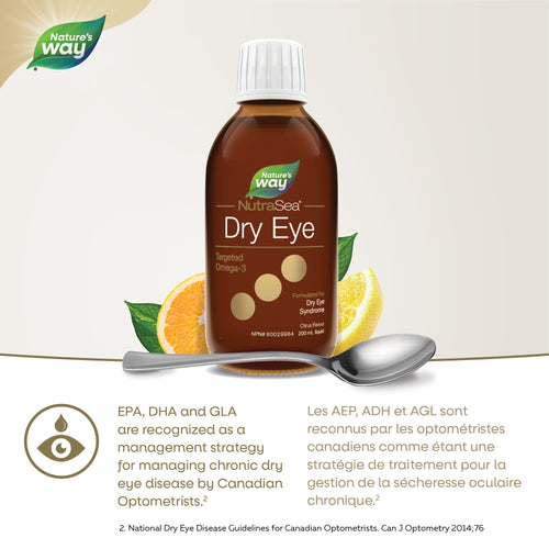 <{%MAIN3_12434%}>Nature's Way® | NutraSea Dry Eye Targeted Omega-3, Citrus, 200ml
