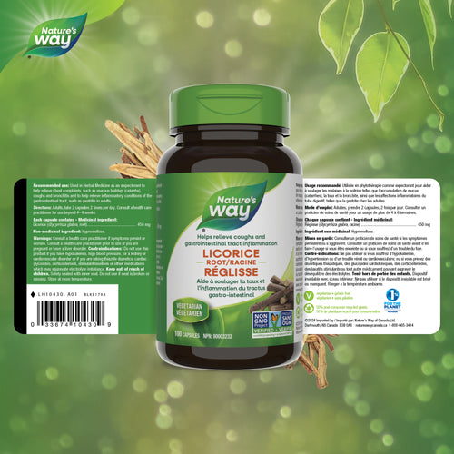 <{%FACT1_10430%}>Nature's Way® | Licorice Root - supplement facts