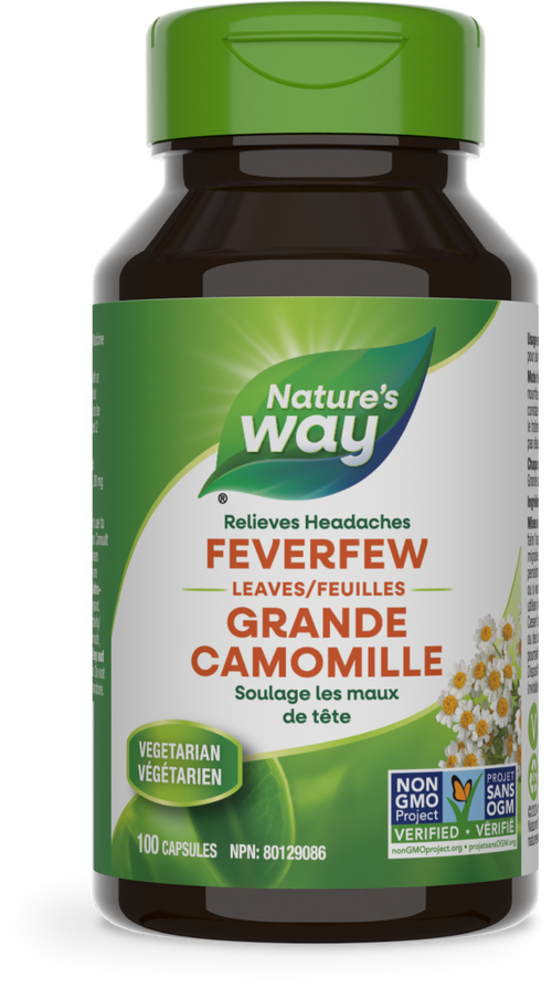 <{%PRIMARY_10422%}>Nature's Way® | Feverfew Leaves, 100 capsules