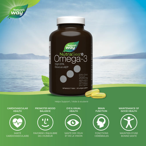 <{%MAIN2_11881%}>Nature's Way® | NutraSea® HP™ Omega-3 Liquid Gels, Fresh Mint